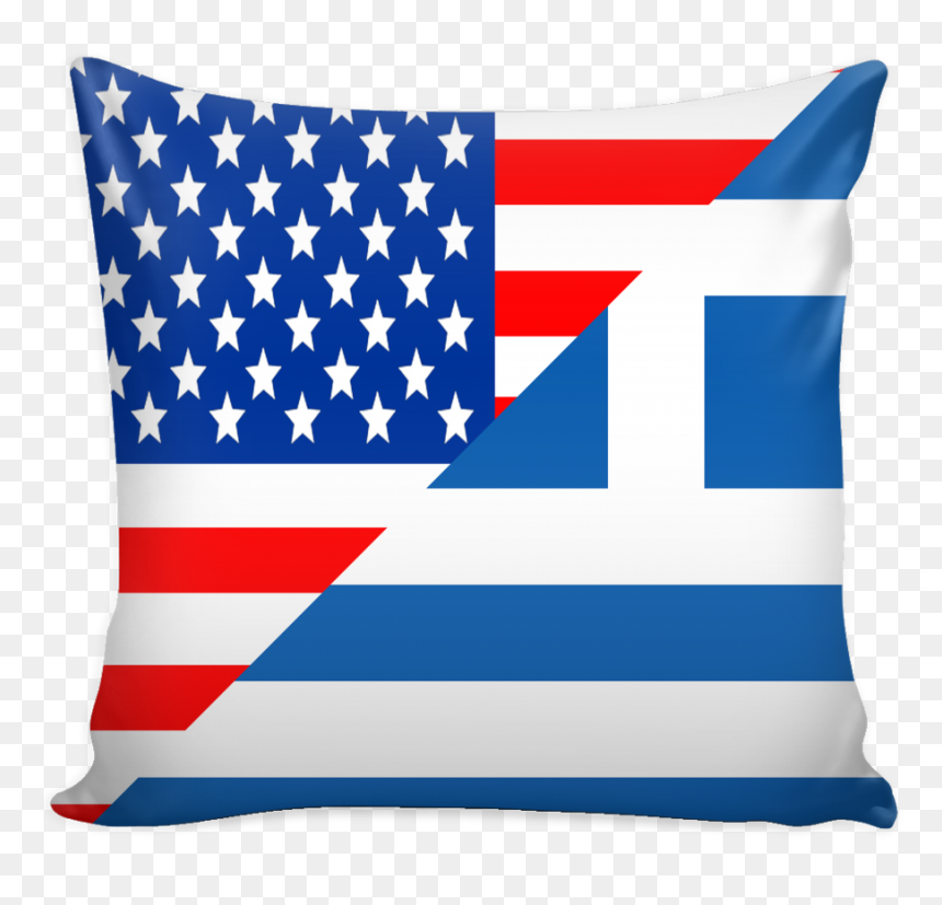 American Greek Pillow Cover - Usa And Australia Flag, HD Png Download - america flag png