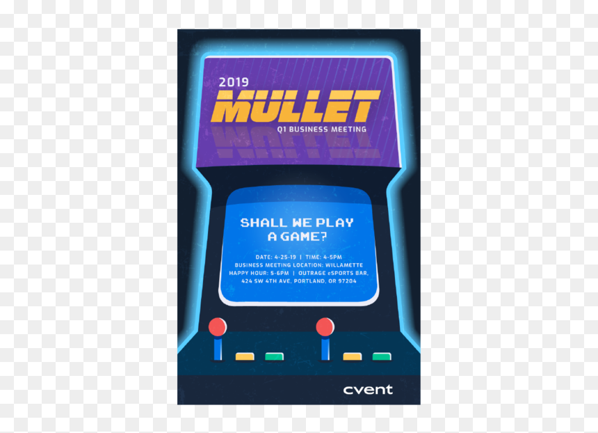 5 - Video Game Arcade Cabinet, HD Png Download - mullet png