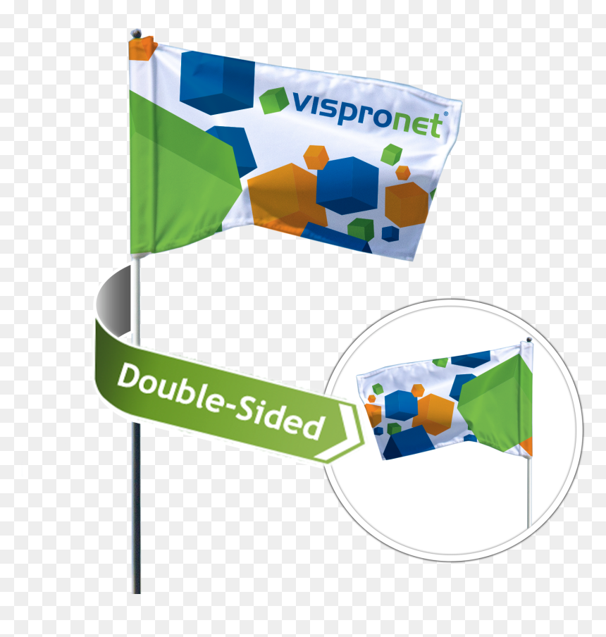 Custom Golf Flag Flag Rotates Freely Around The Flagstick - Graphic Design, HD Png Download - golf flag png