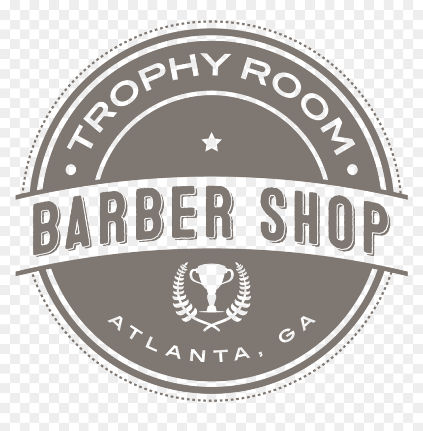 Trophy Room Logo Grey - Emblem, HD Png Download - barber png