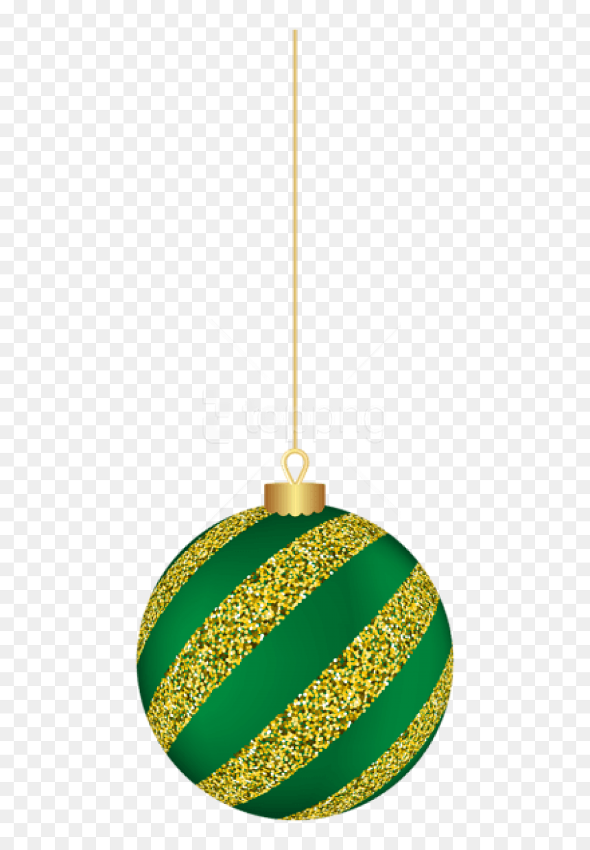 Free Png Christmas Hanging Ball Green Png - Christmas Ball Hanging Png, Transparent Png - balls png