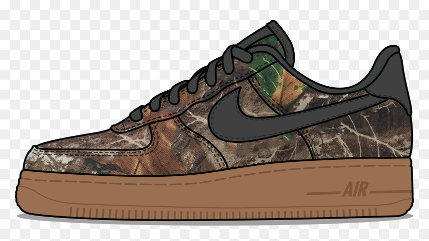 Nike Air Force 1 "realtree - Sneakers, HD Png Download - air force png