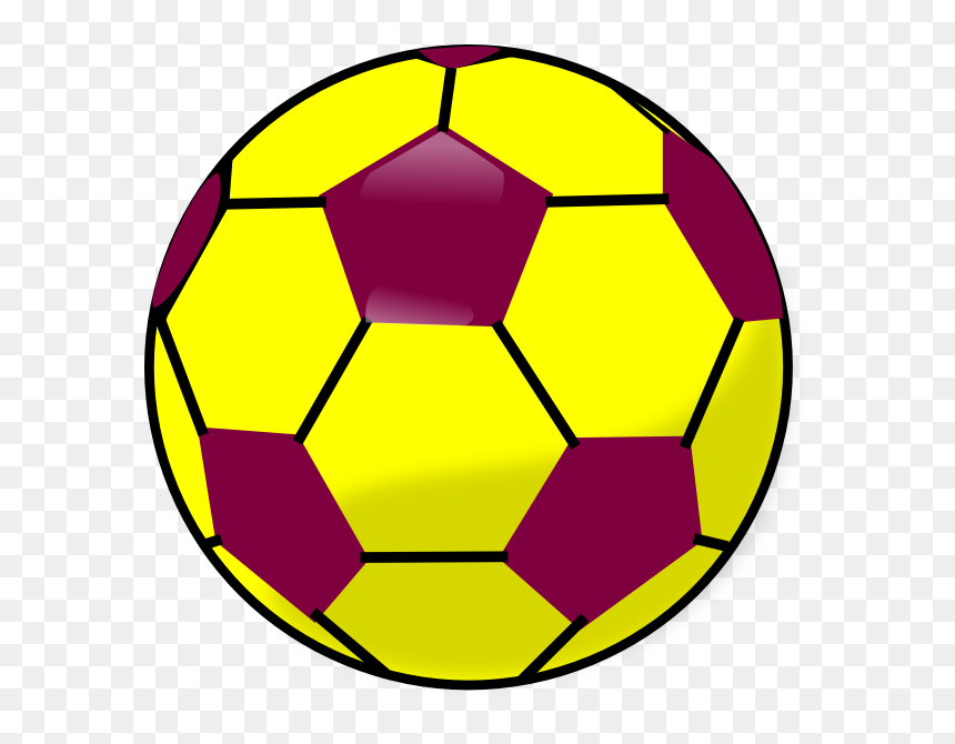 Blue And Yellow Soccerball Clip Art At Clkercom Vector - Pink Soccer Ball Clipart, HD Png Download - soccerball png