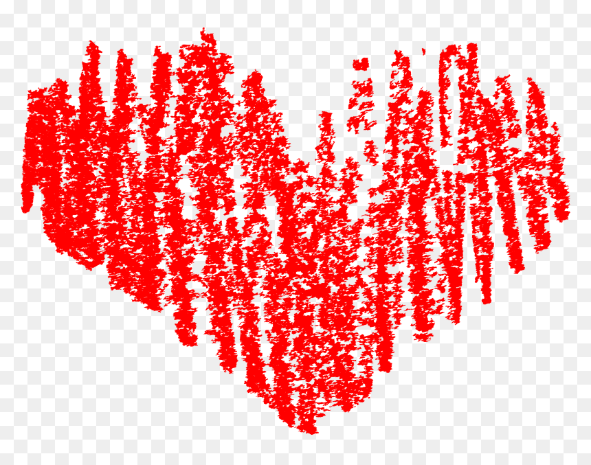 Transparent Background Scribble Heart Png, Png Download - heart png images with transparent background