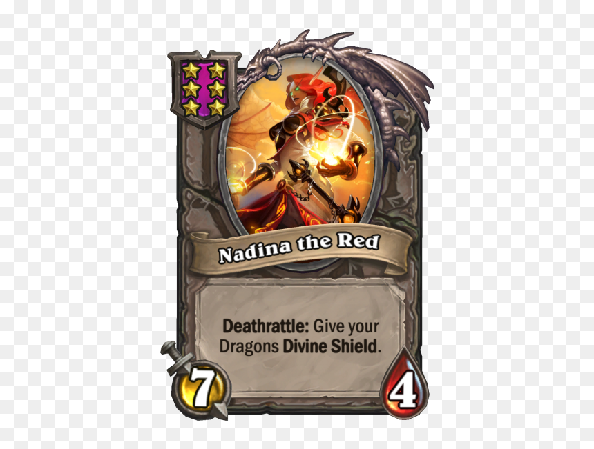 Hearthstone Nadina The Red, HD Png Download - hearthstone png