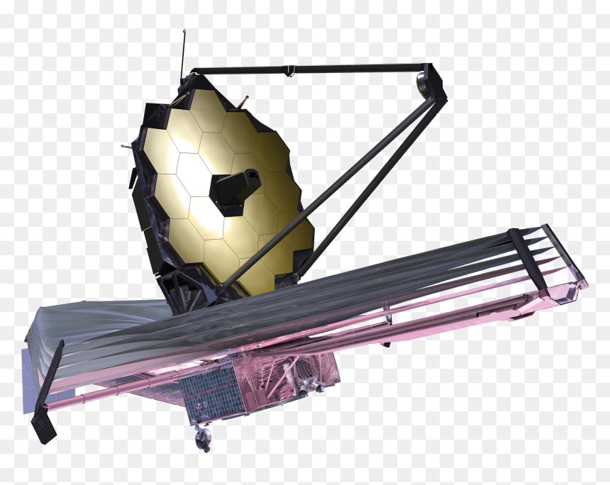 Jwst Spacecraft Model 1 - James Webb Space Telescope Transparent, HD Png Download - telescope png