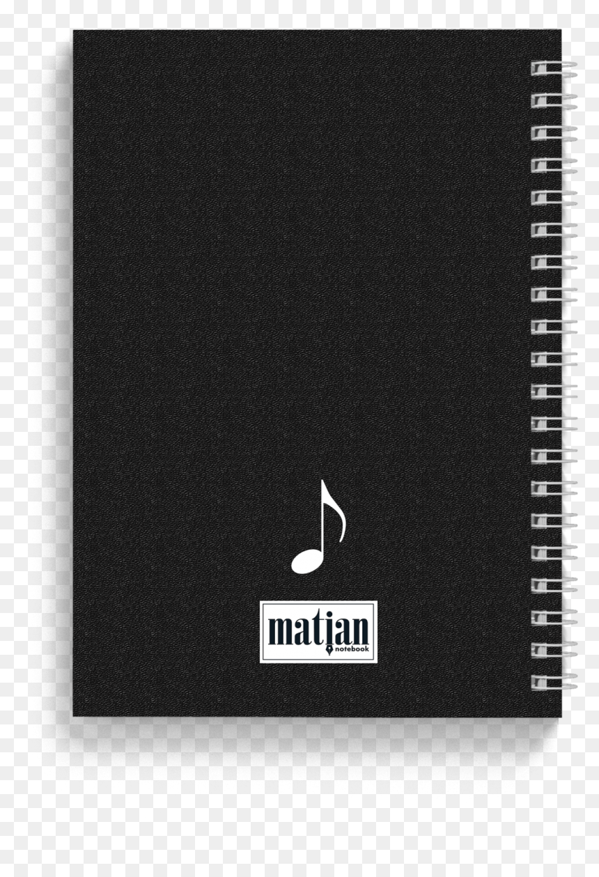 Piano Design Spiral Notebook Back - Spiral, HD Png Download - spiral notebook png