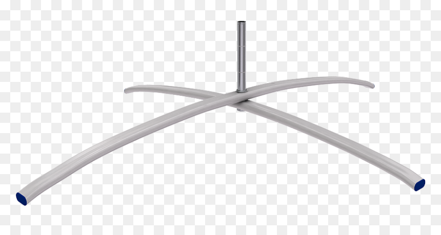 Portable Beach Flag Pole Base Curved Iron Cross Base - Clothes Hanger, HD Png Download - iron cross png