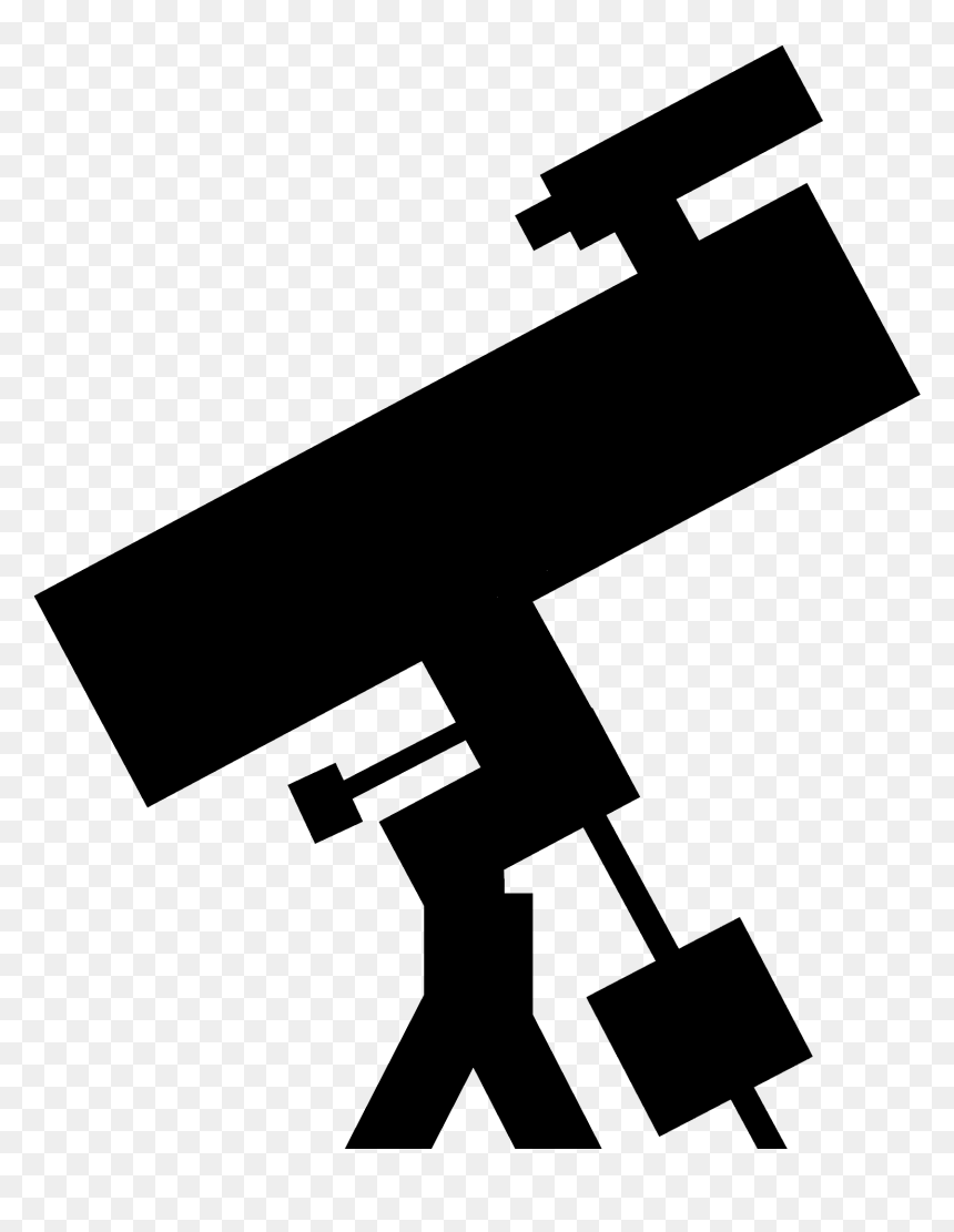 Telescope Logo Computer Icons Clip Art - Silhouette Hubble Telescope Png, Transparent Png - telescope png