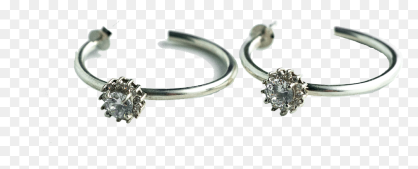 Earrings, HD Png Download - silver sparkles png