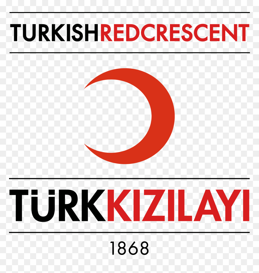 Turkishredcrescent Logo - Graphic Design, HD Png Download - crescent png