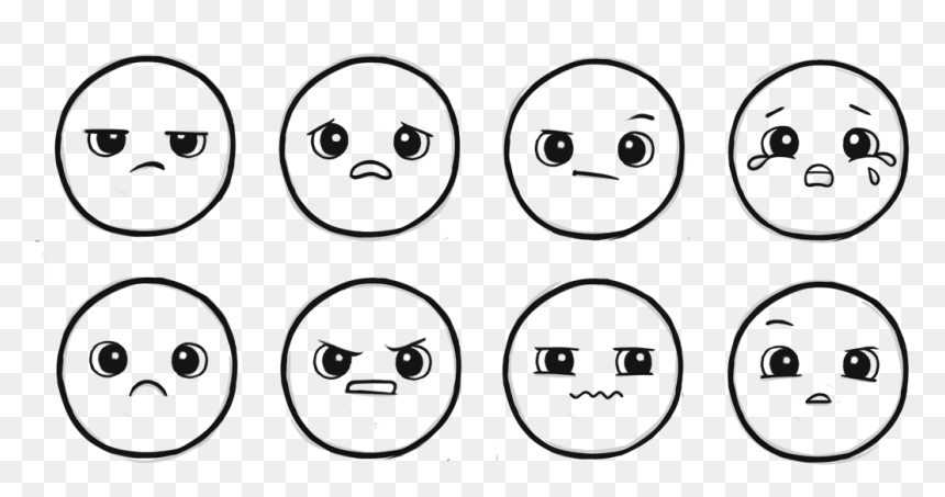 Unhappy Emojis - Cartoon, HD Png Download - muscle emoji png
