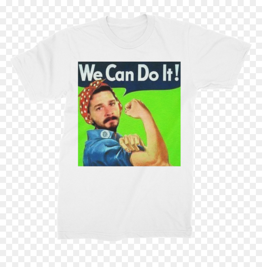 We Can Do It Meme ﻿premium Jersey Men"s T-shirt - American Can Do Spirit, HD Png Download - rosie the riveter png