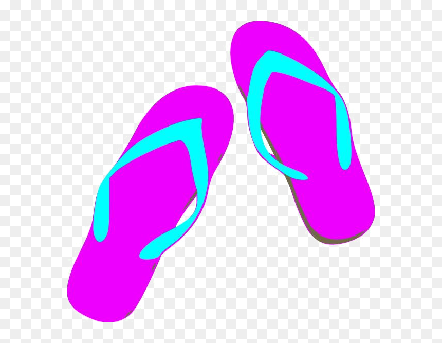 Colorful Flip Flops Png Free Background - Flip Flops Clip Art, Transparent Png - flip flops png