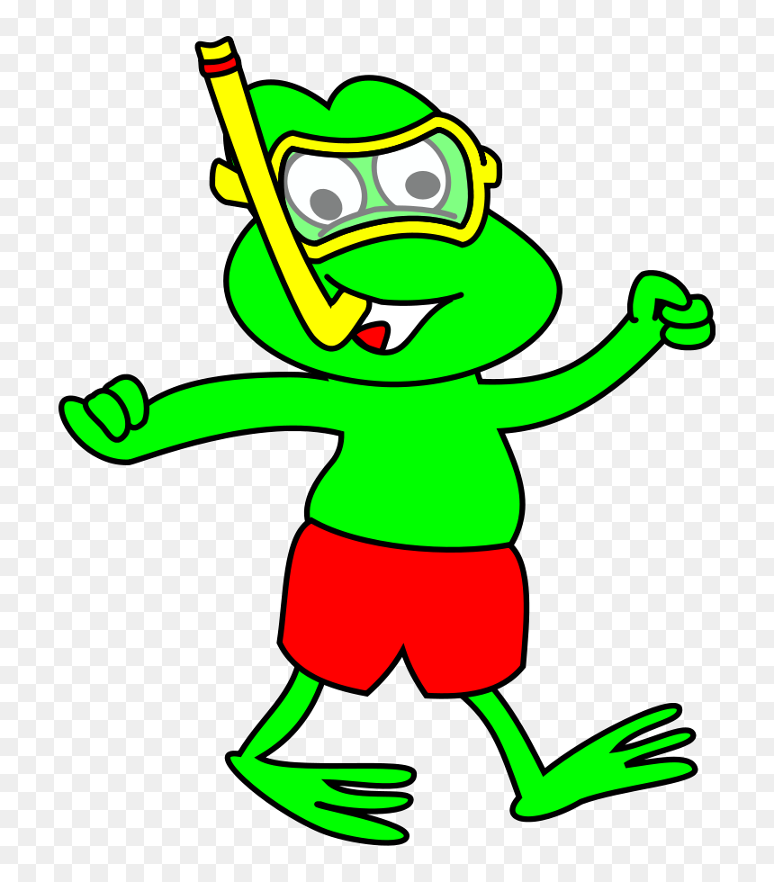 Freddy Frog Svg Clip Arts - Frog In Bathing Suit, HD Png Download - freddy png