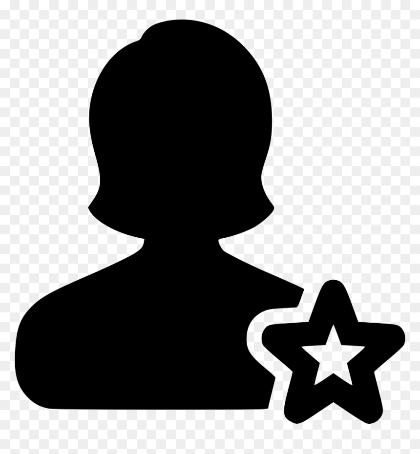 Icon Female Love Png, Transparent Png - star silhouette png
