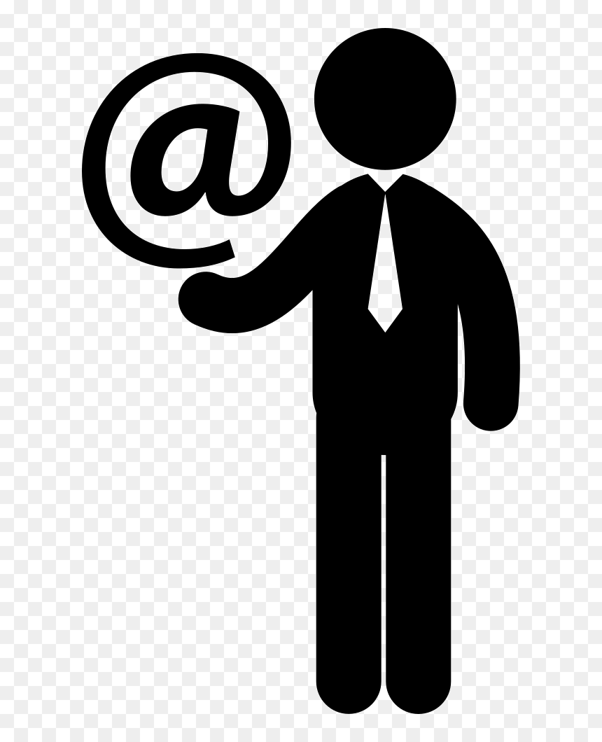 Businessman With Email Symbol - Architect Icon Png, Transparent Png - email symbol png