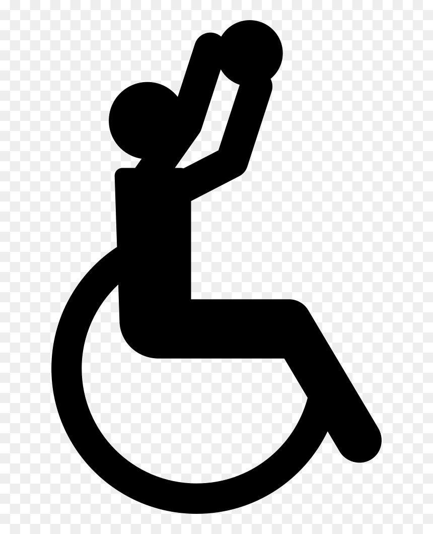 Paralympic Basketball Silhouette - Paralympic Games, HD Png Download - basketball silhouette png