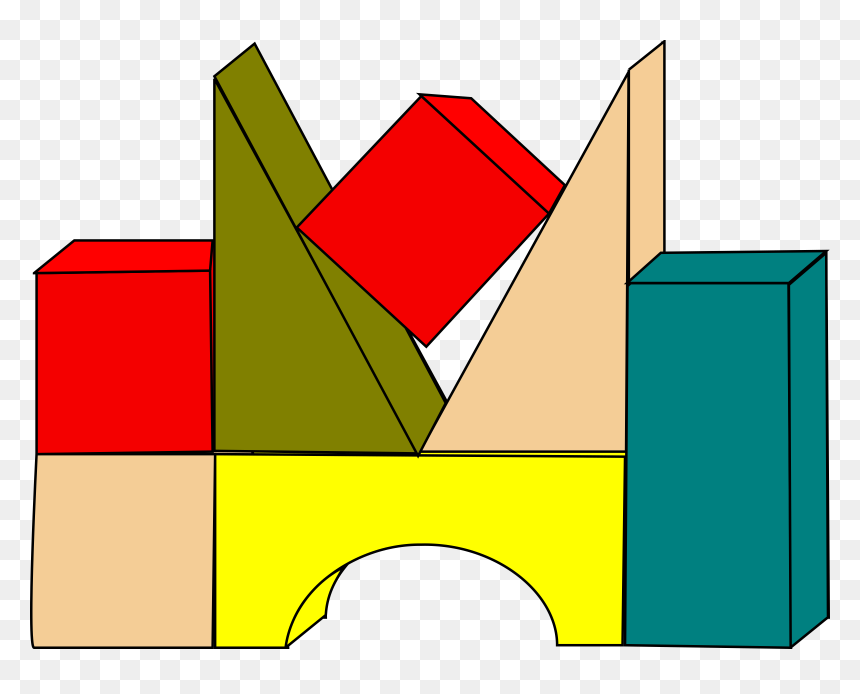 Library Of Blocks Banner Library Png Files Â - Building Blocks Clipart, Transparent Png - block png