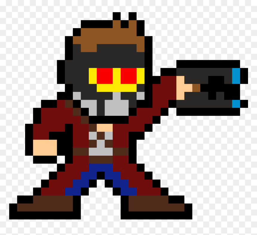 Pixel Spider Man Ps4, HD Png Download - star lord png