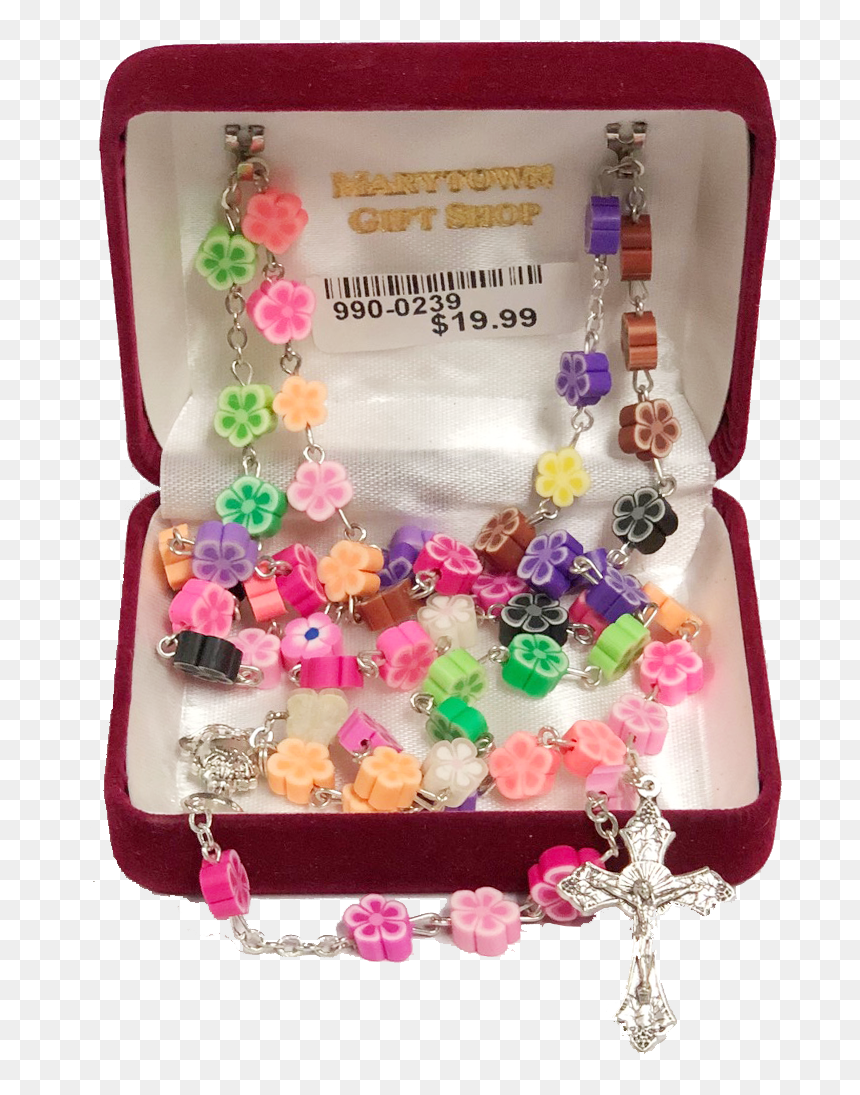 Flower Communion Rosary - Bead, HD Png Download - rosary png