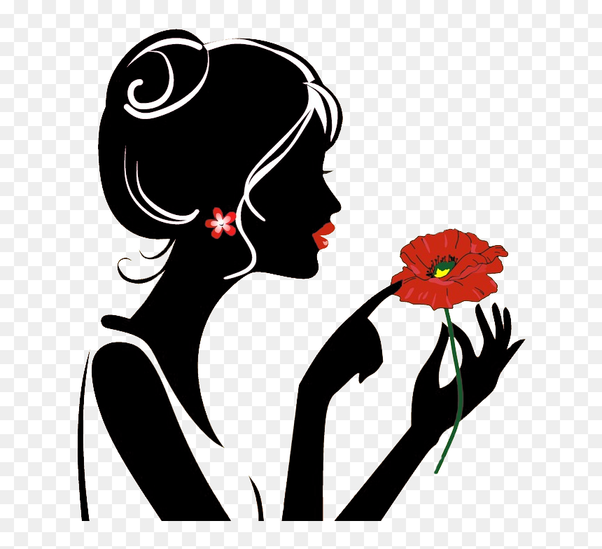 Transparent Hair Silhouette Png - Desenho De Mulher Virtuosa, Png Download - girl silhouette png
