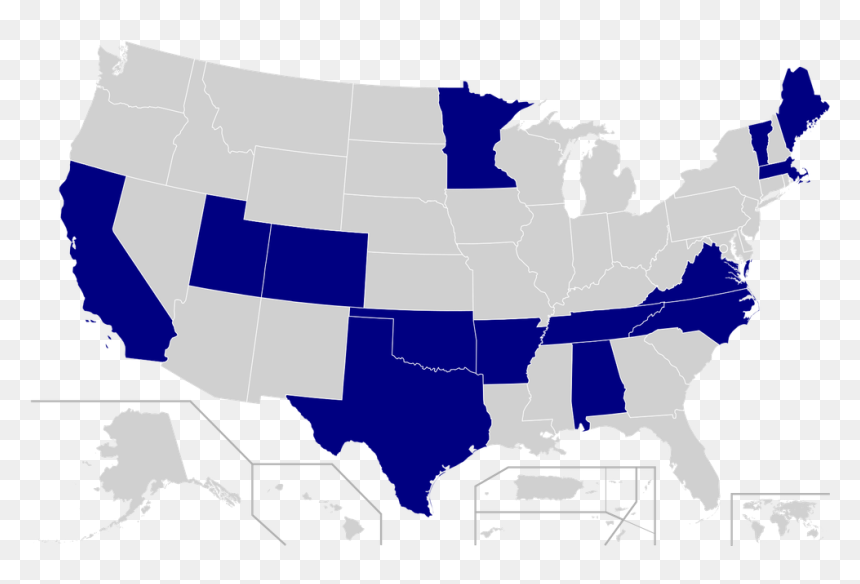 1600px-supertuesday2020 - Svg - States Are In Super Tuesday, HD Png Download - samoa joe png