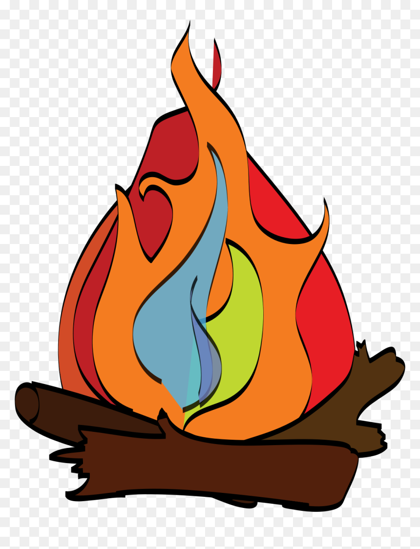 Camp Fire Clip Arts - Fogata Dibujo, HD Png Download - camp fire png