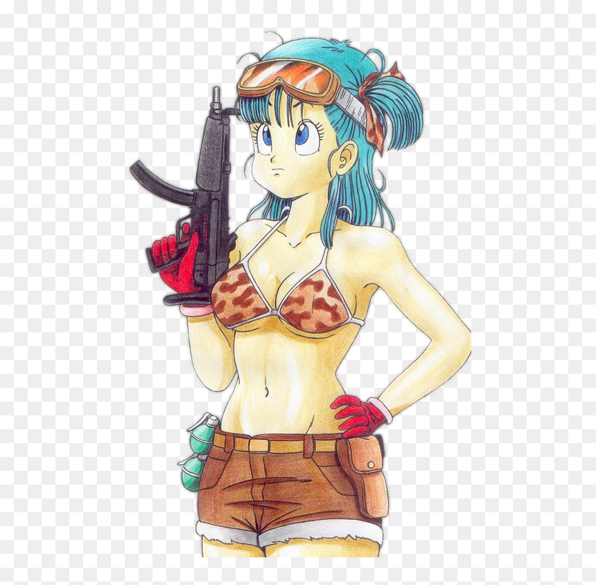 Dbz Png Dragonball Bulma Transparent - Bulma Dragon Ball Gun, Png Download - bulma png