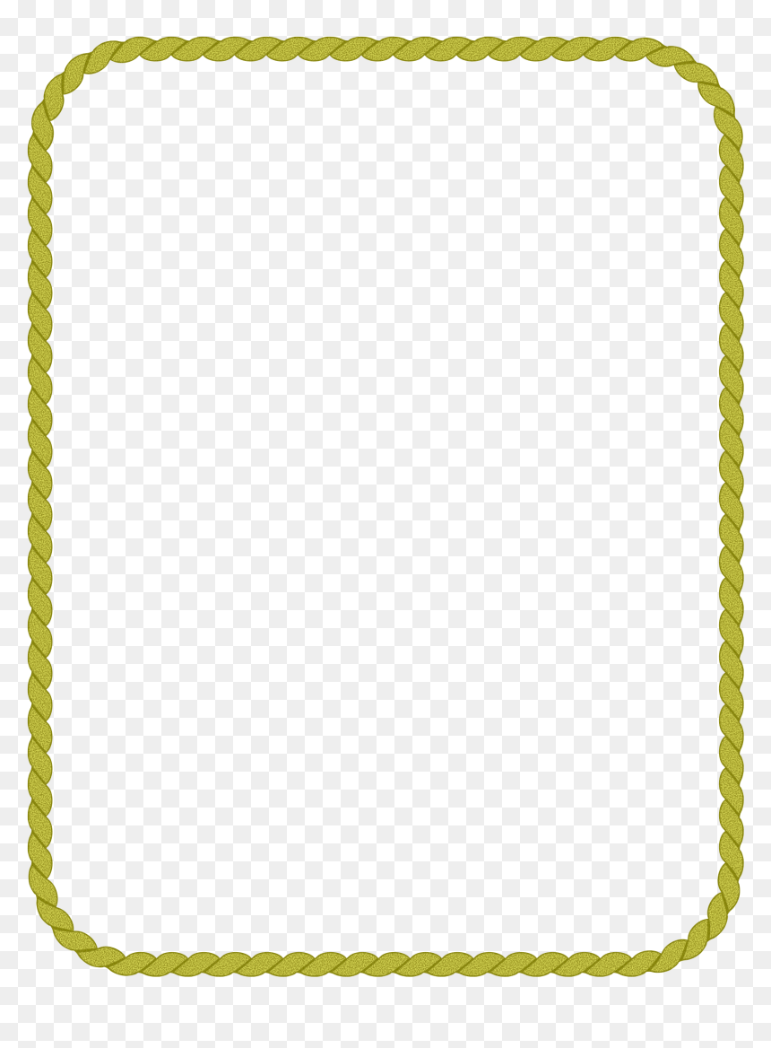 Rope Border 2 Clip Arts - Chain, HD Png Download - rope border png