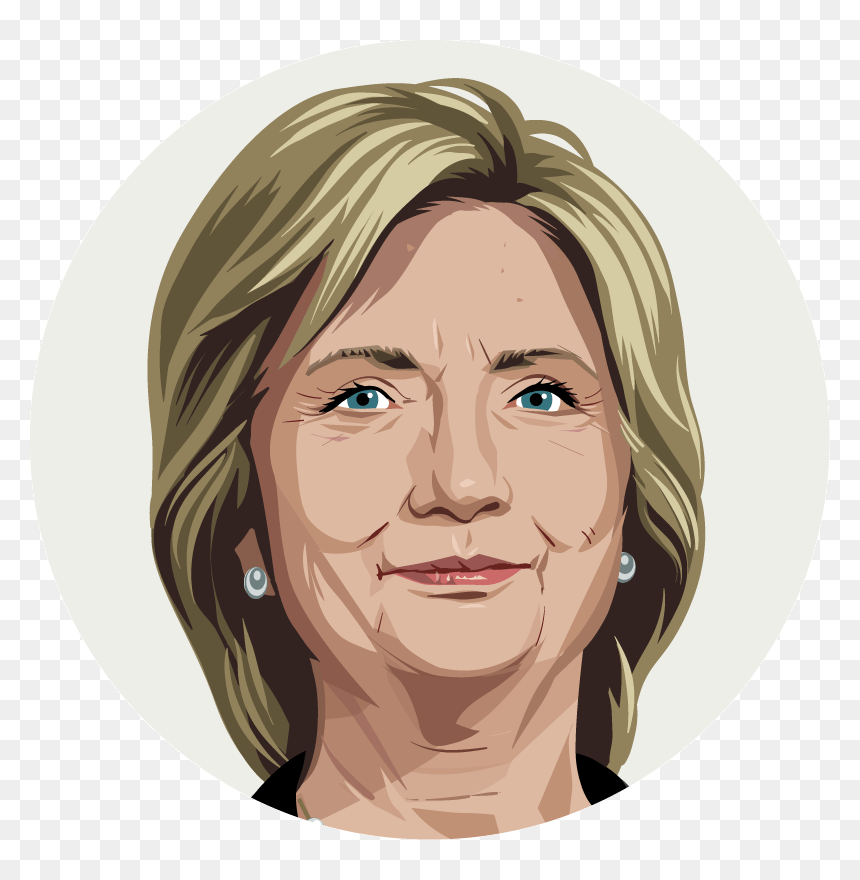 Hillary Transparent Trump - Hillary Clinton, HD Png Download - hillary clinton face png