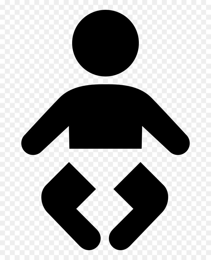Baby With Diaper - Nursery Icon, HD Png Download - diaper png