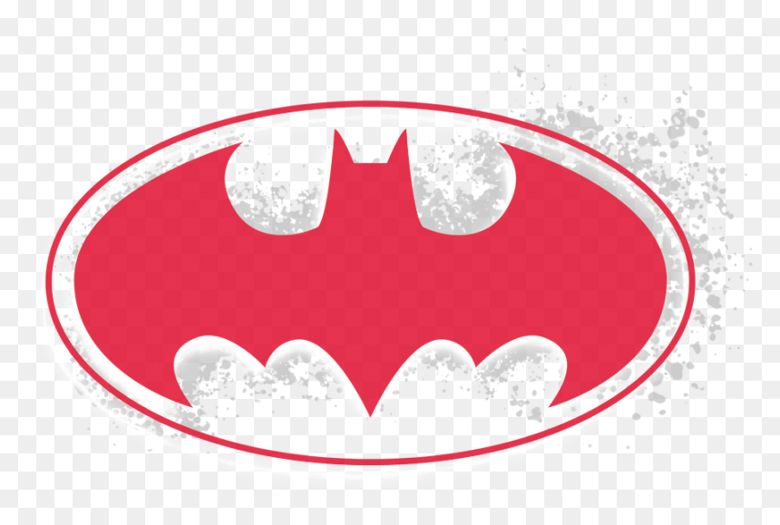 Batman Hardcore Noir Bat Logo Men"s Ringer T Shirt - Batman Logo, HD Png Download - batman silhouette png