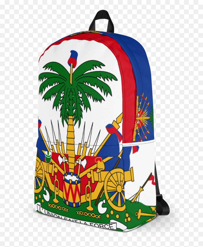 Haiti Haitian Flag Pride Coat Of Arms Emblem Sports - Haitian Flag Backpack, HD Png Download - haiti flag png