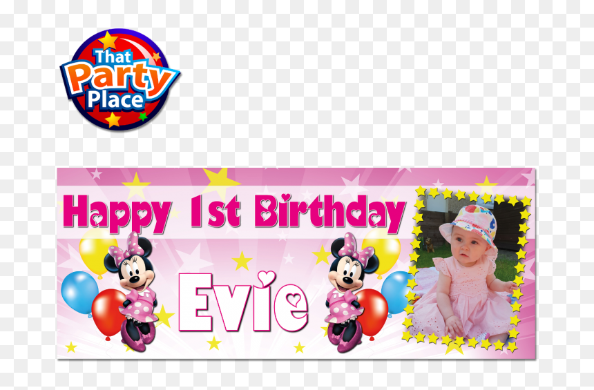 Minnie Mouse Pictures To Print, HD Png Download - birthday banner png