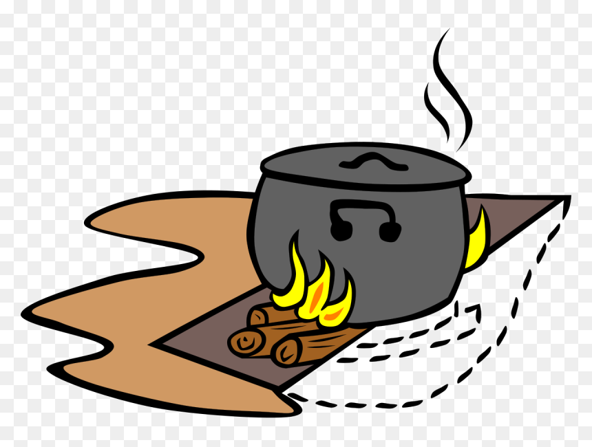 Cooking Clip Art, HD Png Download - camp fire png