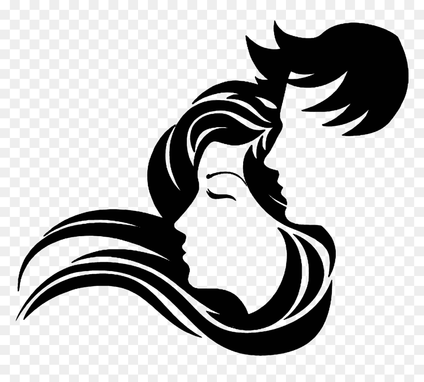 Logo Beauty Parlour Drawing - Hair Style Logo Png, Transparent Png - beauty png