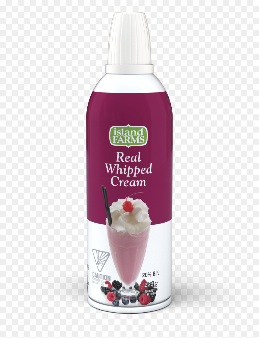 Aerosol Whipped Cream - Whipped Cream, HD Png Download - whipped cream png