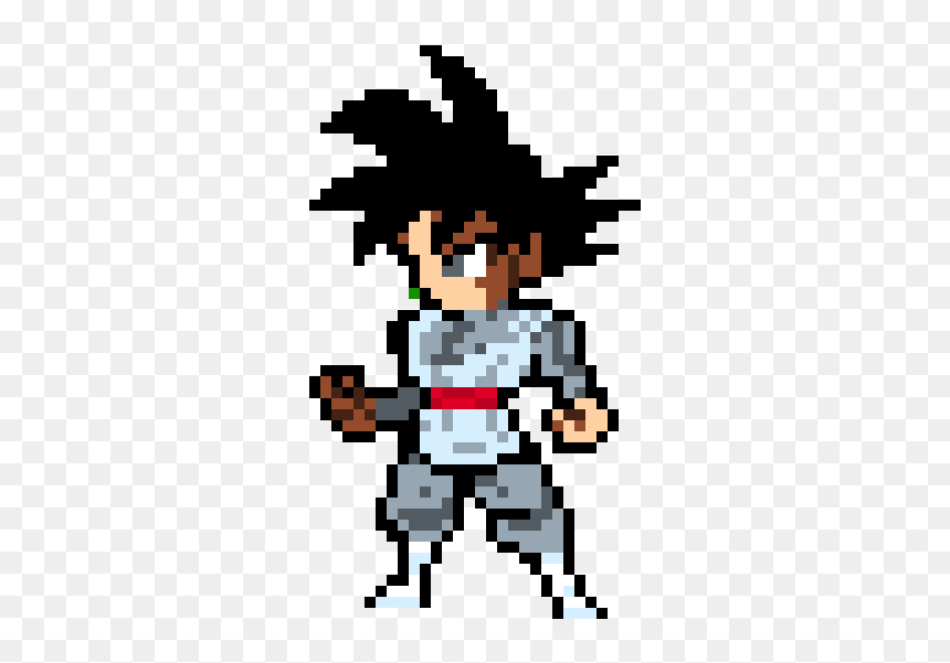 Goku Black Pixel Art, HD Png Download - goku black png