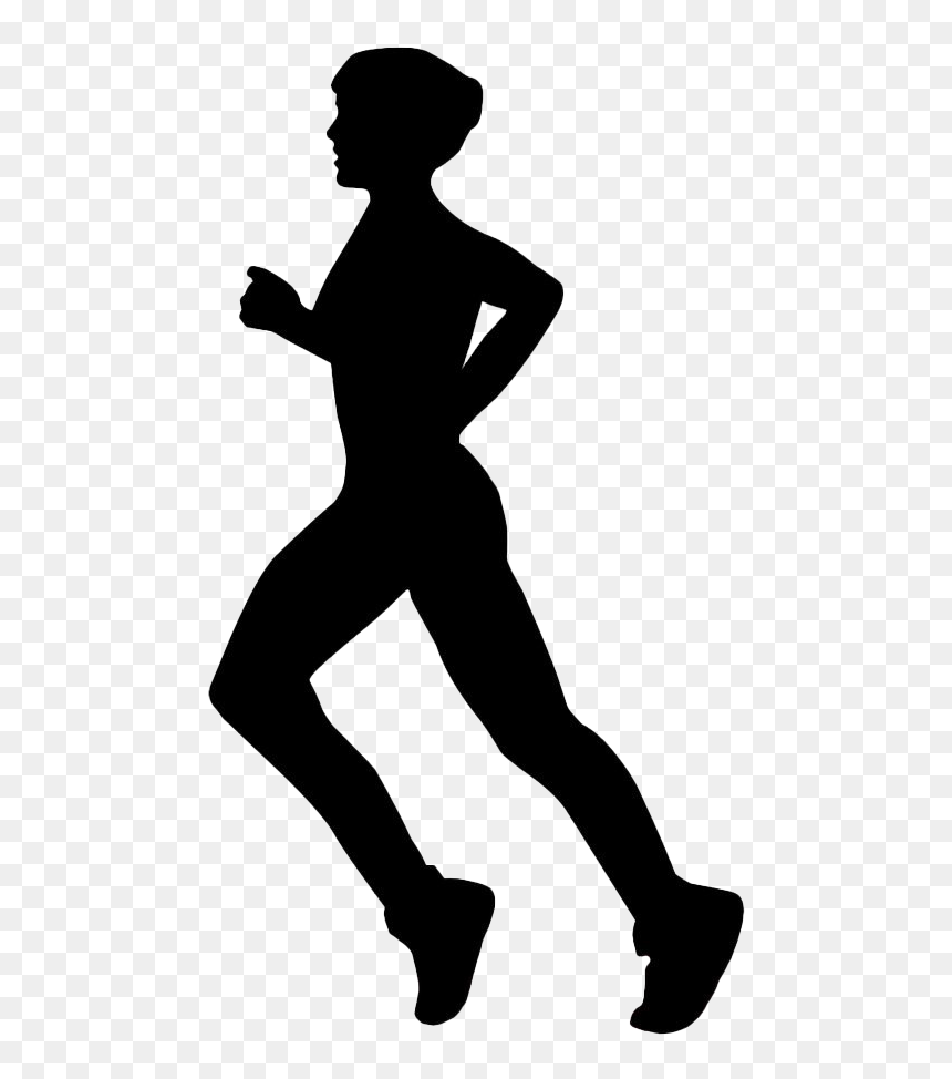 Running Silhouette Png Clipart Background - Motion Sensing Light Ray Diagram, Transparent Png - running silhouette png