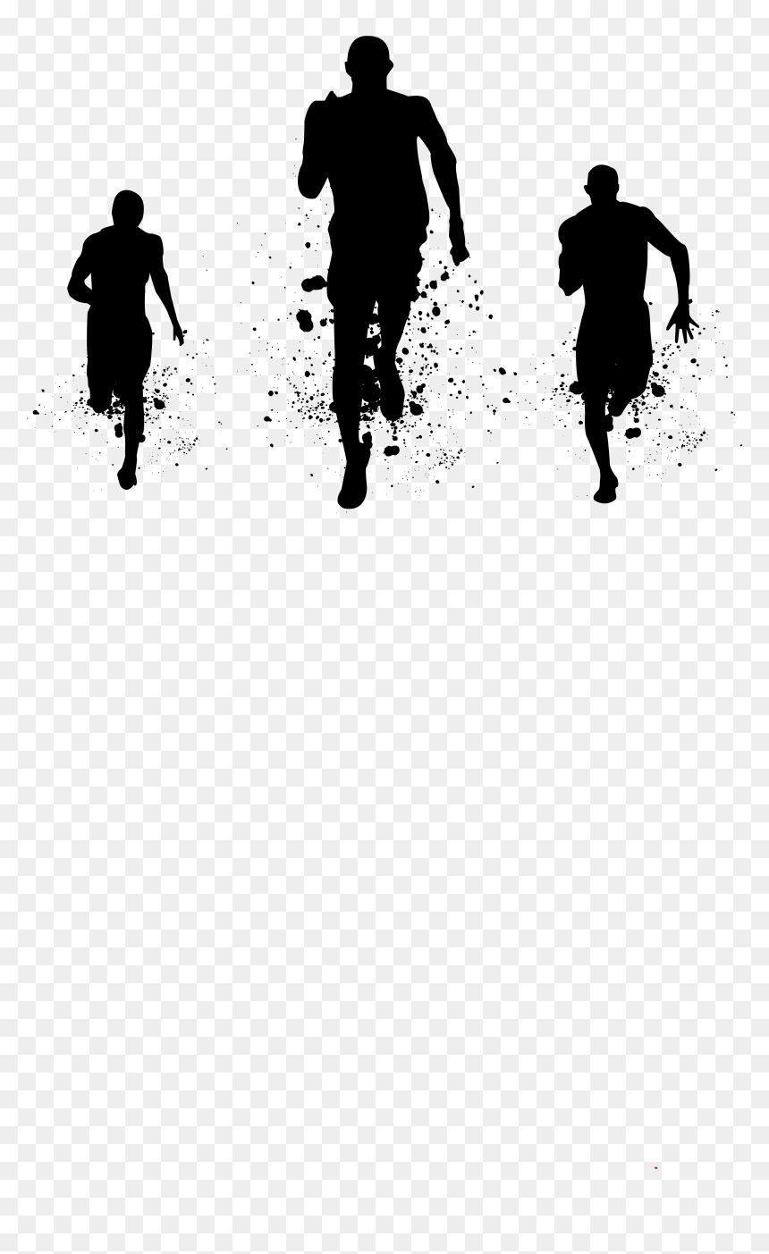 People Running Png Download - Silhouette People Running Png, Transparent Png - running silhouette png