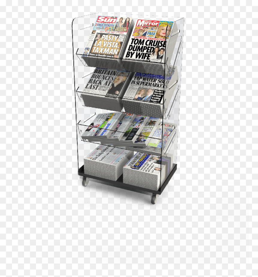 Bartuf Flexible Twin Tower Newspaper Display - Shelf, HD Png Download - twin towers png