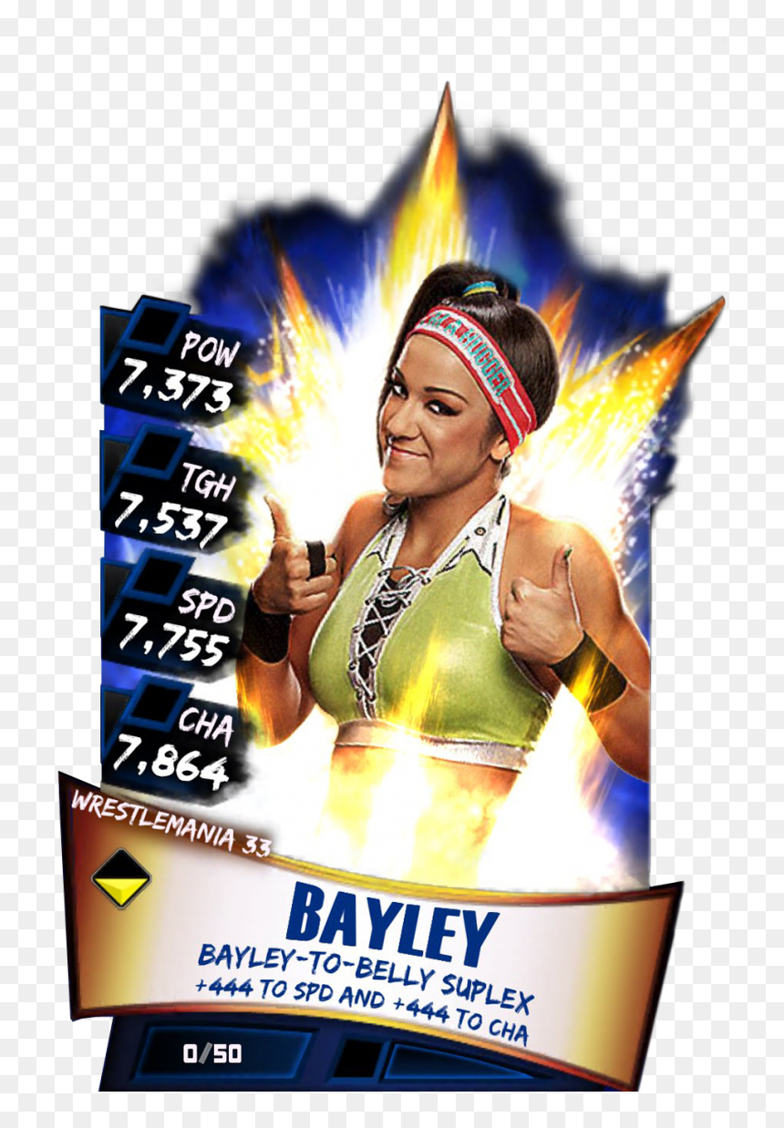 Bayley S3 14 Wrestlemania33 - Alexa Bliss Wwe Supercard, HD Png Download - bayley png