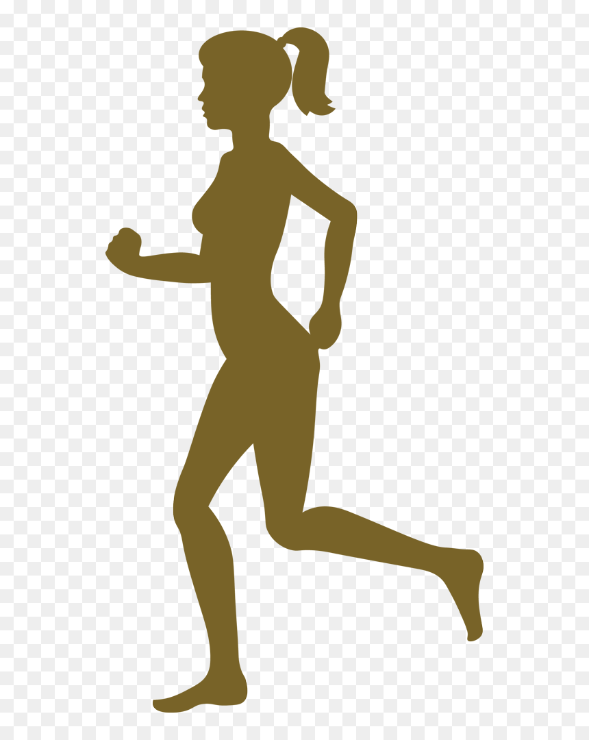 Jogging, HD Png Download - running silhouette png