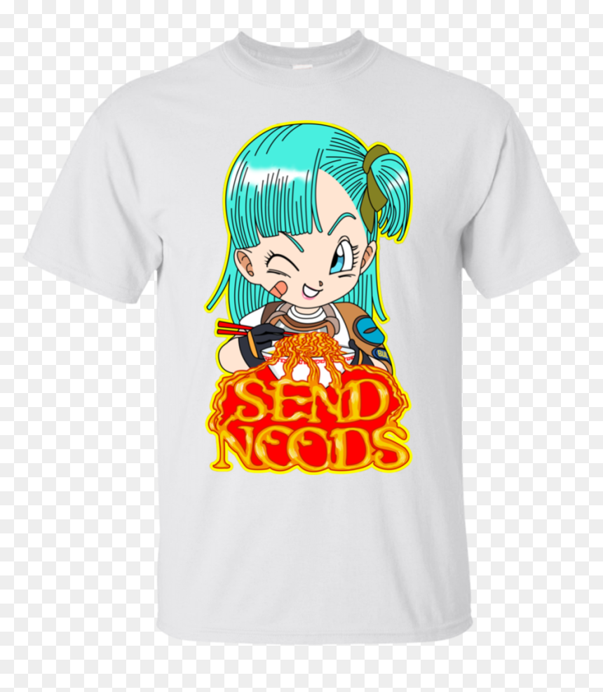 Bulma Send Noods Basic Tee - Crew Neck, HD Png Download - bulma png