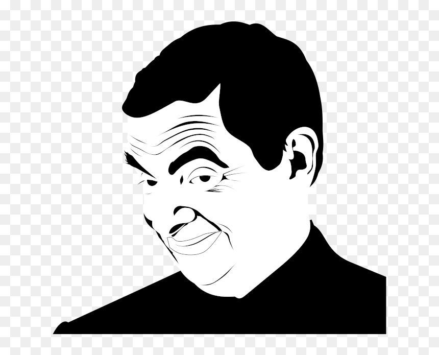 Mr Bean Black And White , Png Download - Png Cartoon Black And White, Transparent Png - bean boozled png