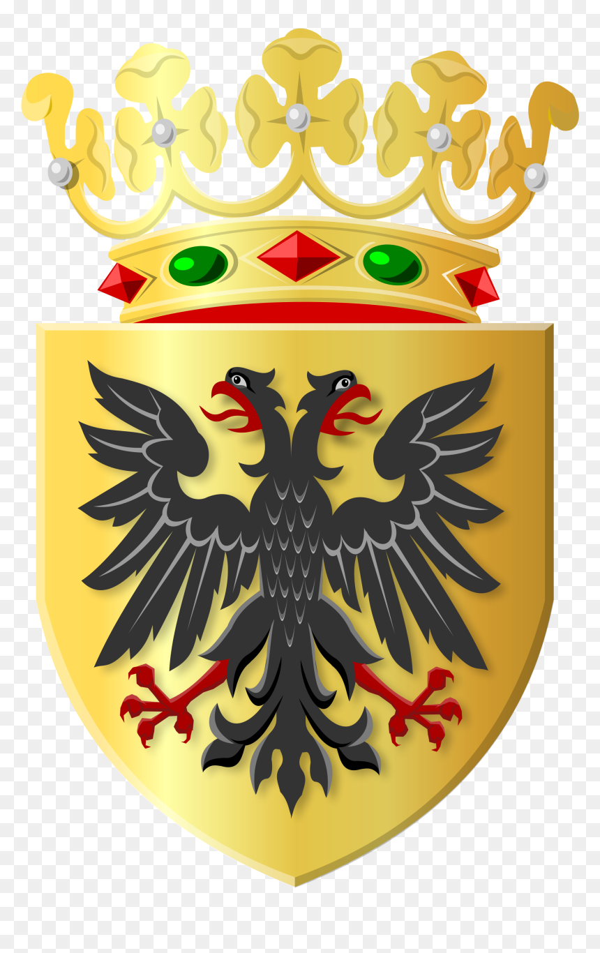 Black Crown With Shield Clipart Png Freeuse Library - Gemeente Loppersum, Transparent Png - gold shield png