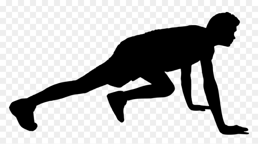 Active, Muscular, Man, T-shirt, Person - Silhouette Man Png Exercise, Transparent Png - running silhouette png