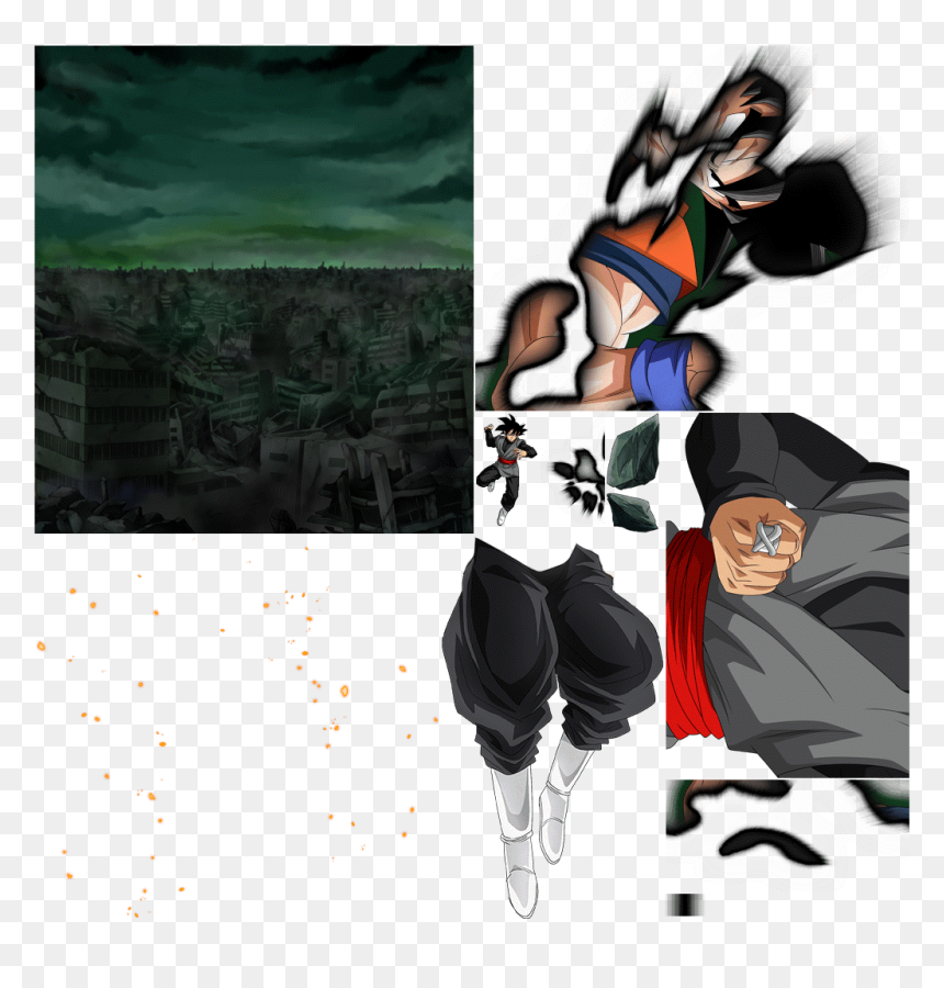 Dokkan Assets Goku Black, HD Png Download - goku black png