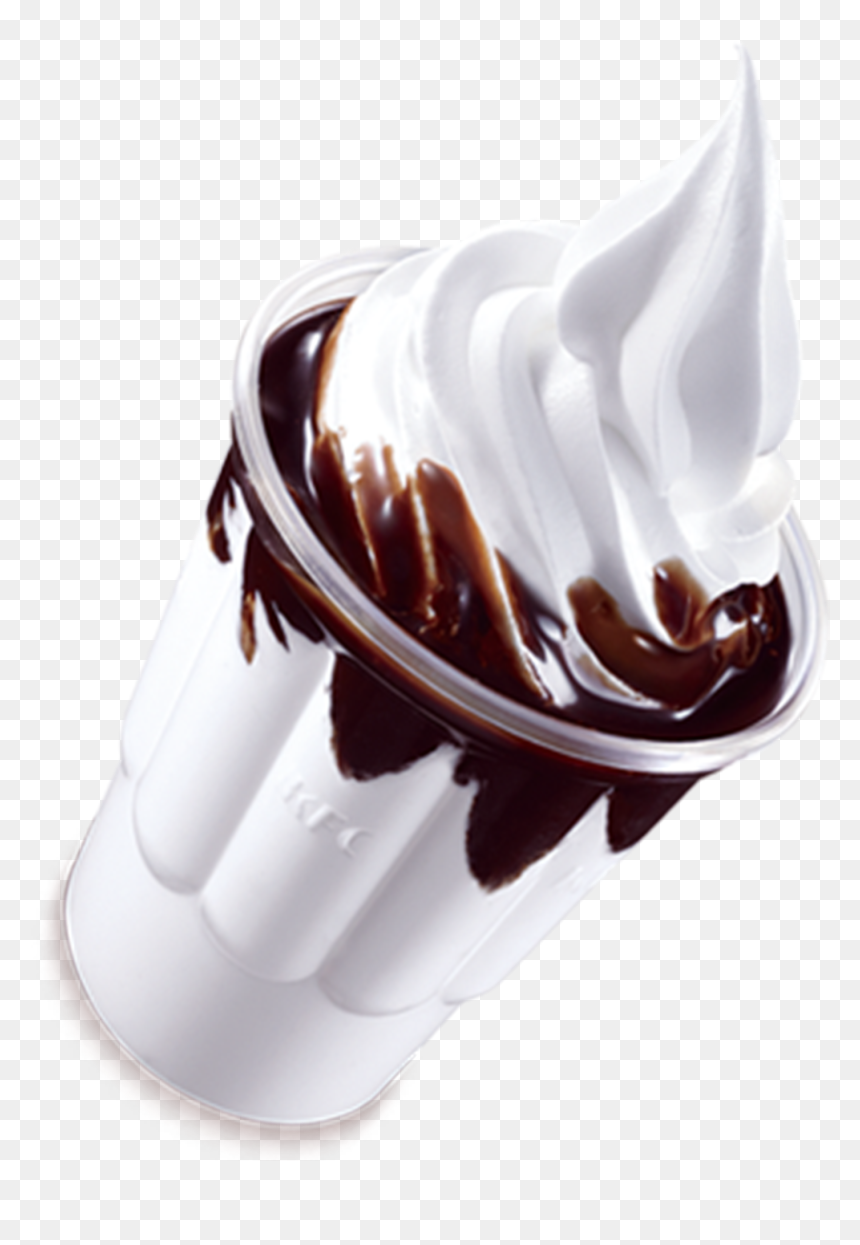 Soft Ice Cream In Glass, HD Png Download - whipped cream png